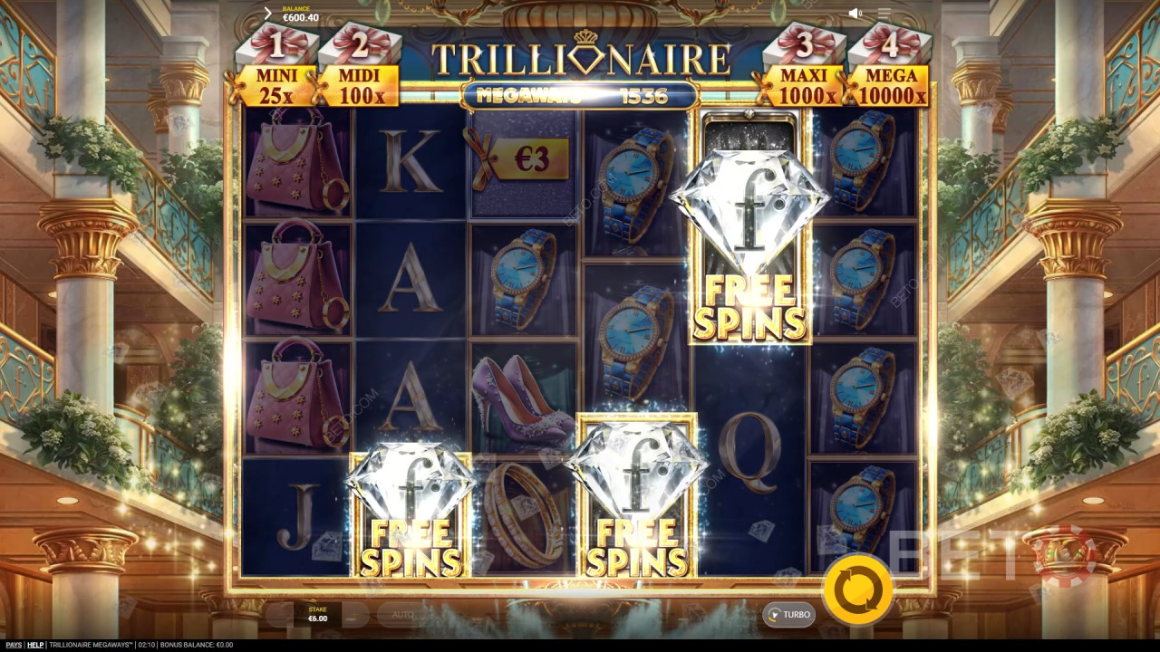 Trillionaire Megaways Δωρεάν Παιχνίδι