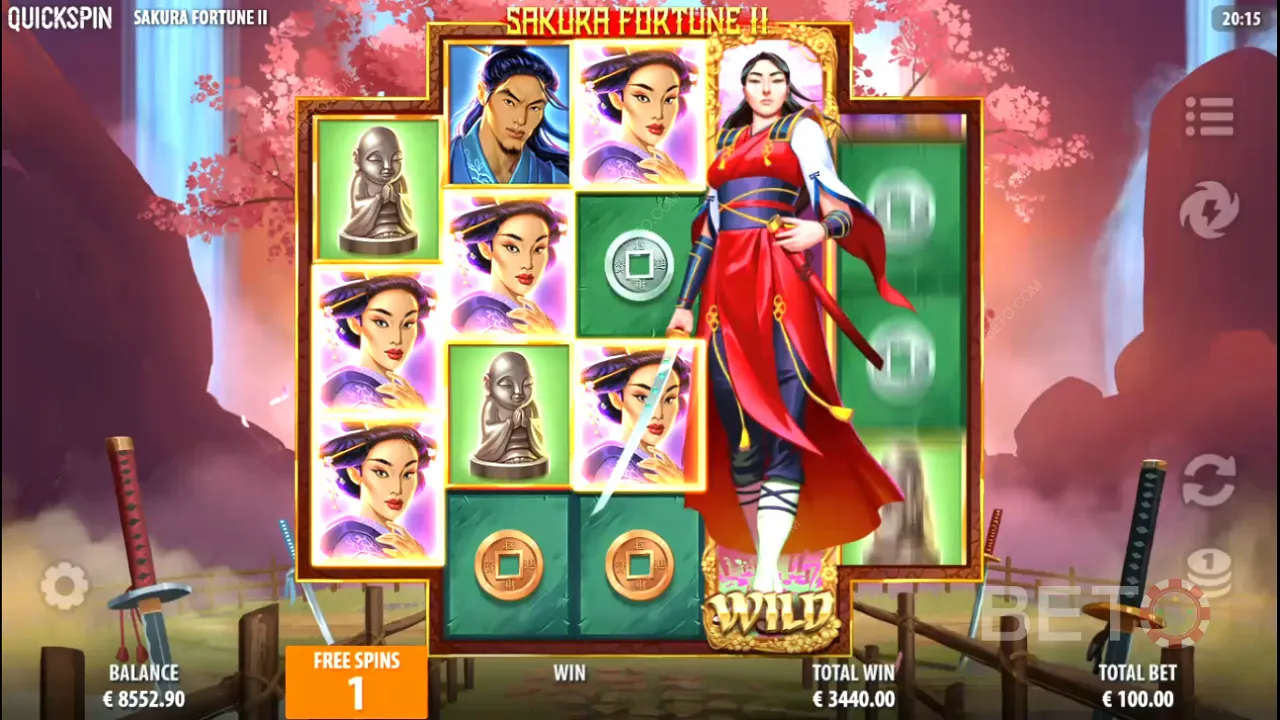 Δοκιμάστε το Demo Play στην BETO - Gameplay του κουλοχέρη Sakura Fortune 2