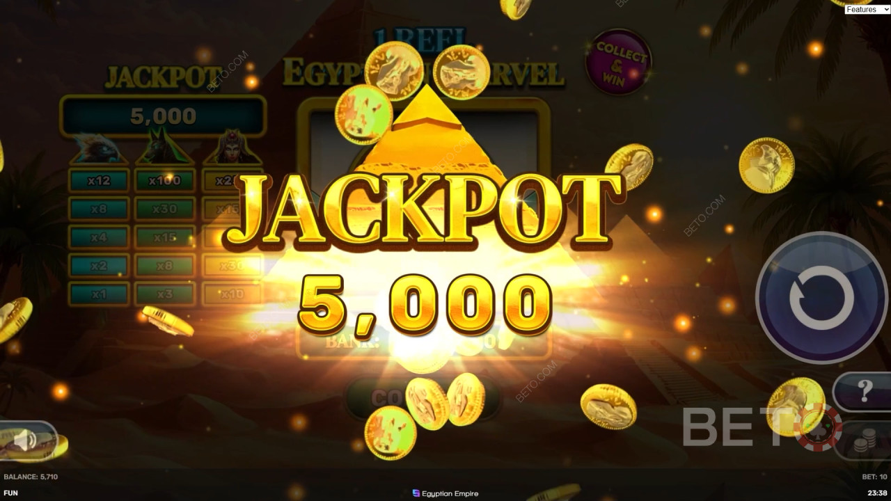 1 Reel - Egyptian Marvel Ανασκόπηση από BETO Slots