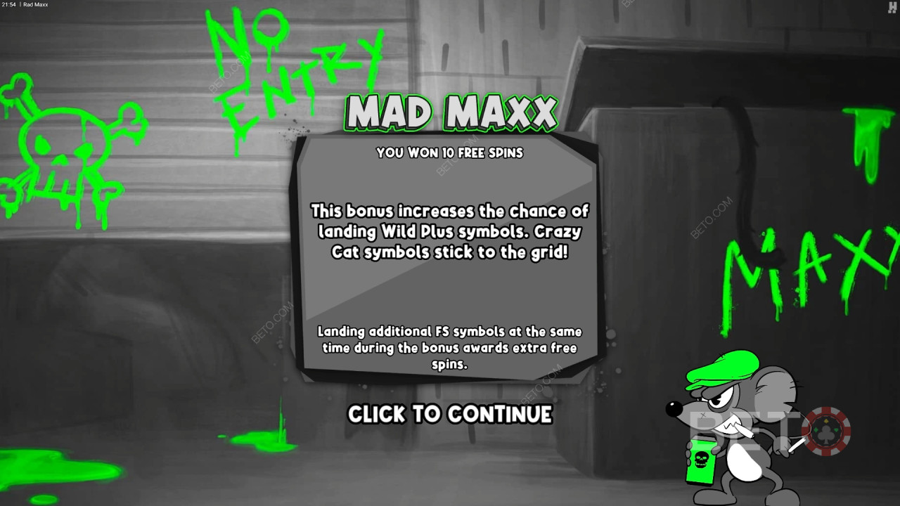Τα χαρακτηριστικά μπόνους εξηγούνται στο Rad Maxx από το Hacksaw Gaming
