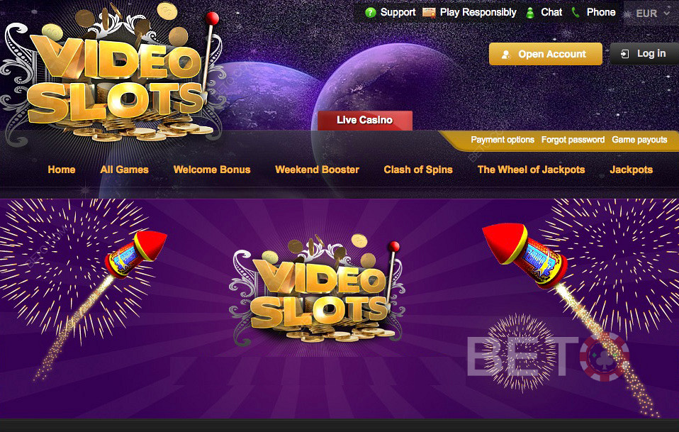 VideoSlots μεγάλο διαδικτυακό καζίνο με τεράστιες ευκαιρίες