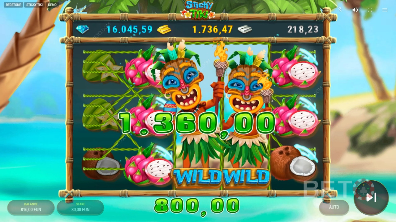 Sticky Tiki Ανασκόπηση από BETO Slots