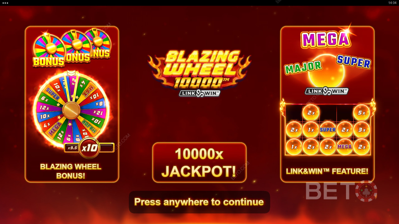 Χαρακτηριστικά μπόνους που εξηγούνται στο Blazing Wheel 10000 από το Nailed It! Games