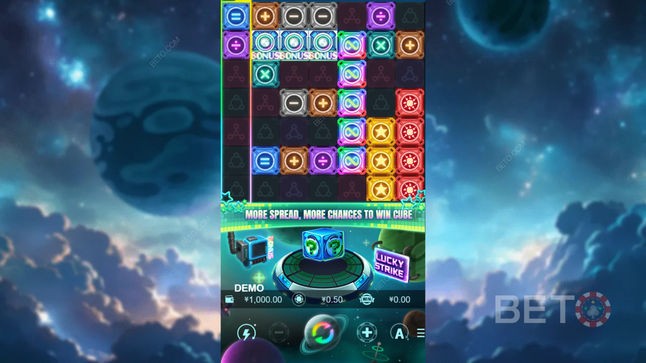Τα χαρακτηριστικά μπόνους εξηγούνται στο Cube? από την PlayStar