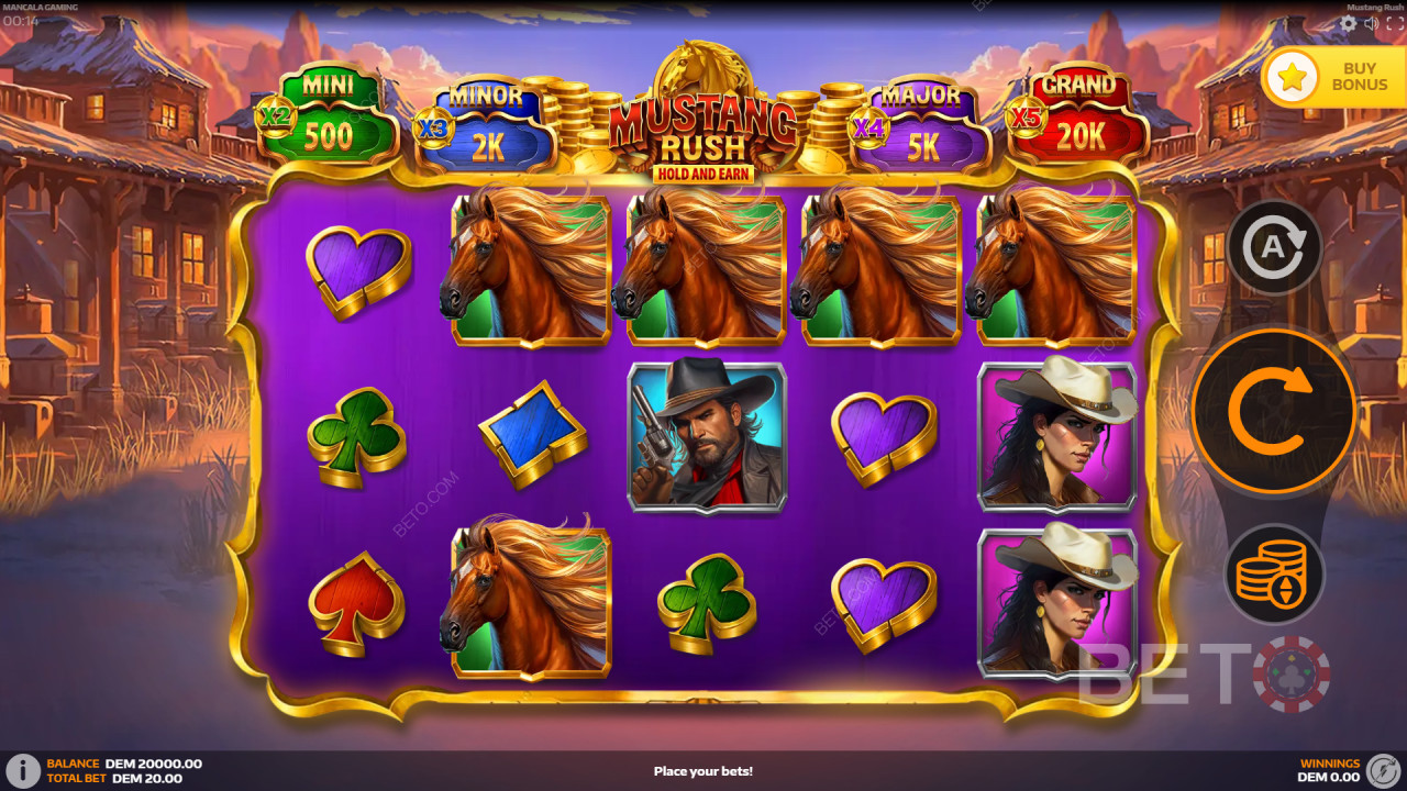 Πώς να παίξετε το Mustang Rush της Mancala Gaming
