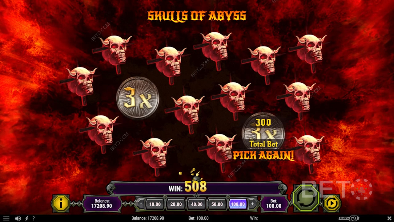 Διαλέξτε κρανία στη λειτουργία Skulls of Abyss για να κερδίσετε έπαθλα πραγματικών χρημάτων και πολλαπλασιαστές έως και x20.
