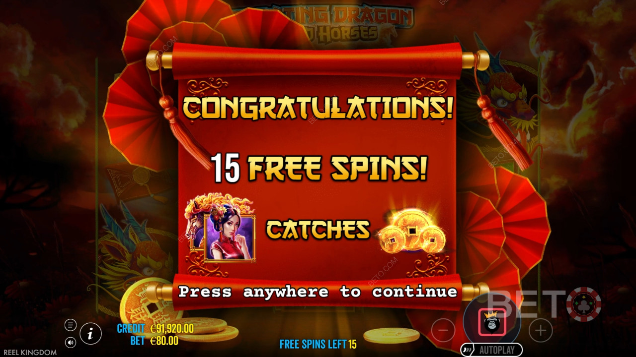 Floating Dragon Κριτική για το Wild Horses από το BETO Slots