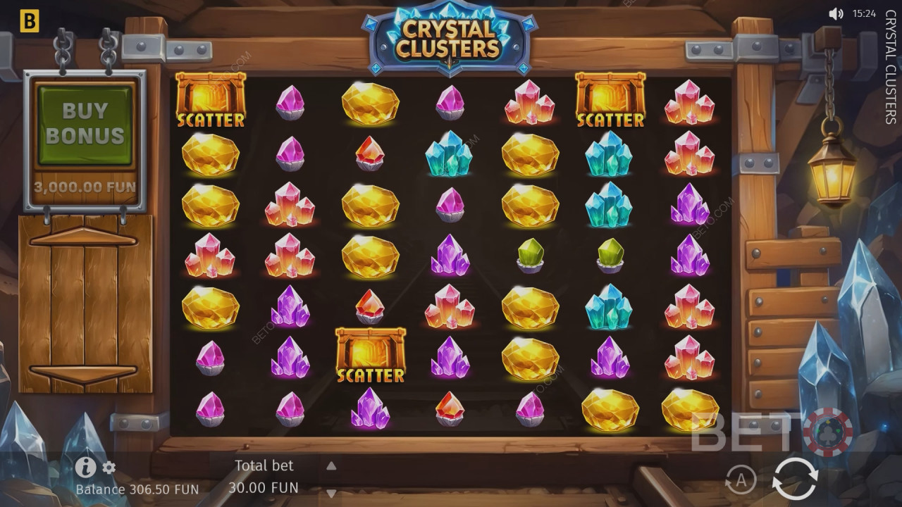 Κριτική για το Crystal Clusters από το BETO Slots