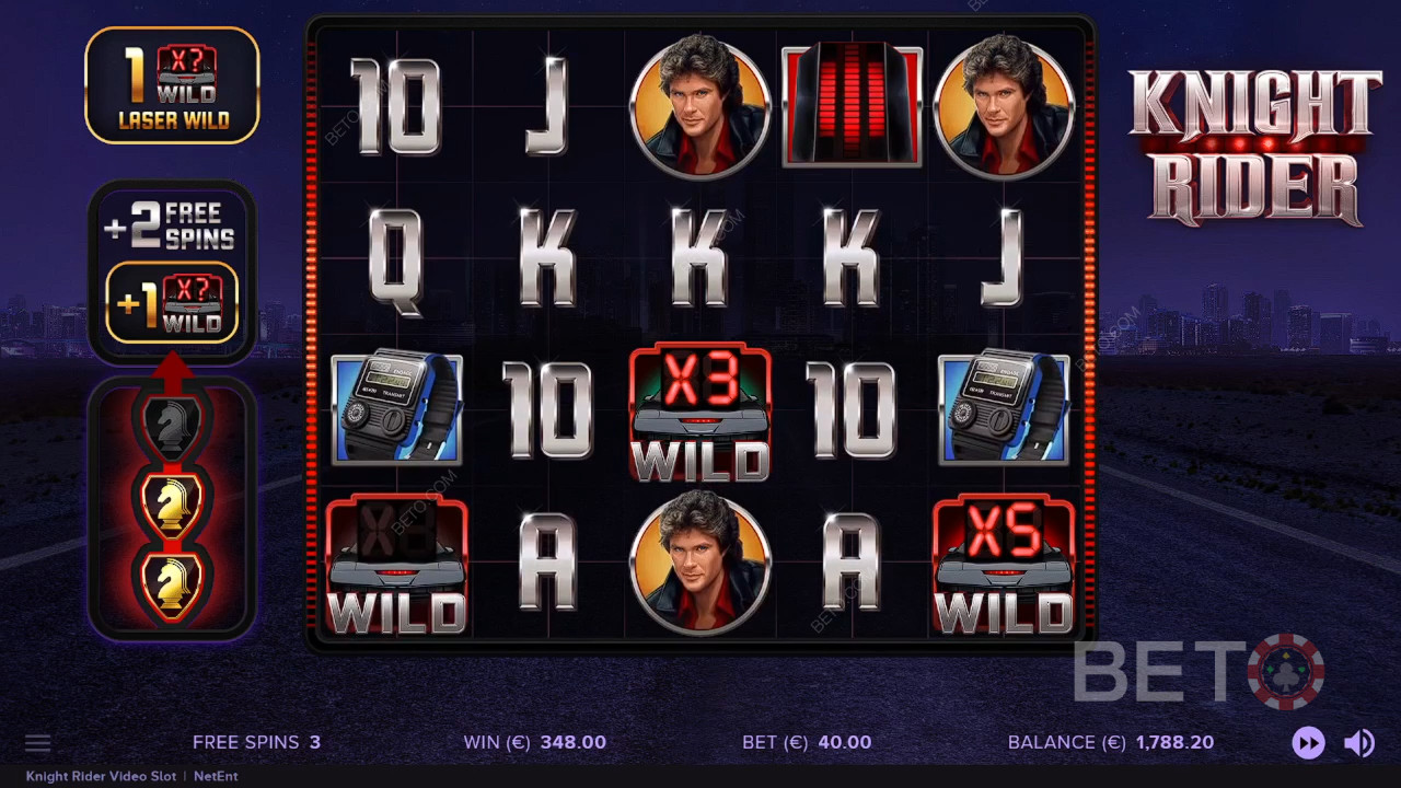 Knight Rider Ανασκόπηση από BETO Slots