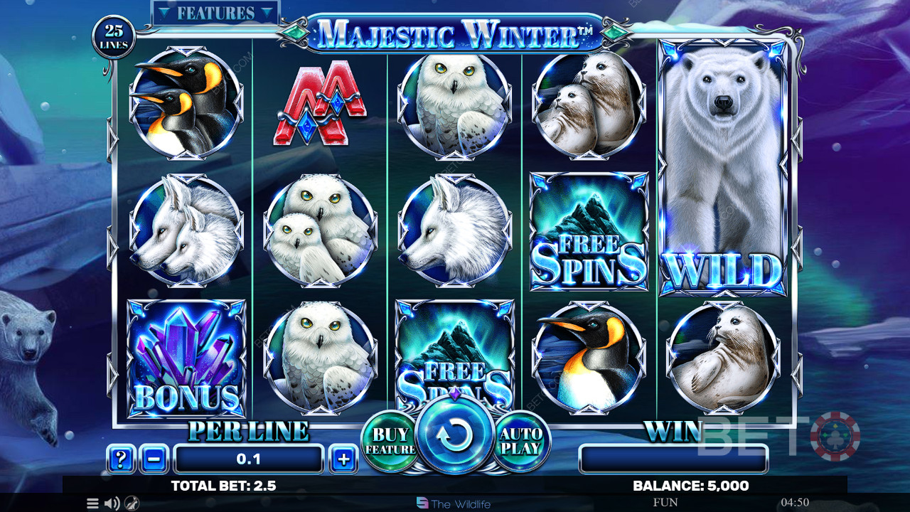 Majestic Winter Ανασκόπηση από BETO Slots