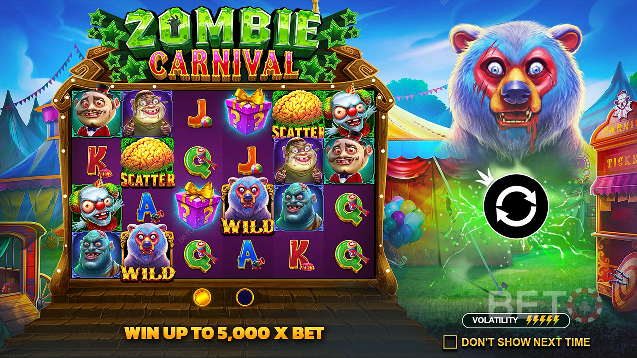 Κερδίστε έως και 5.000 φορές το ποντάρισμά σας στον κουλοχέρη Zombie Carnival