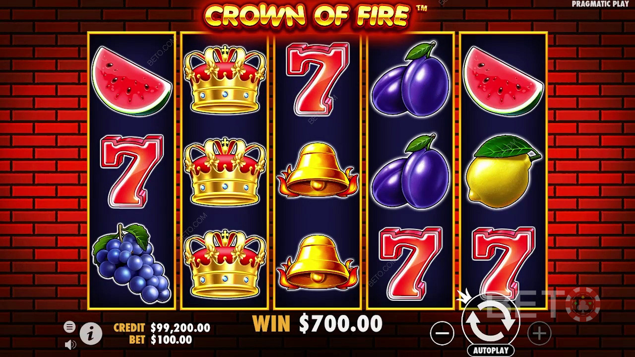 Ανασκόπηση του Crown of Fire από την BETO Slots