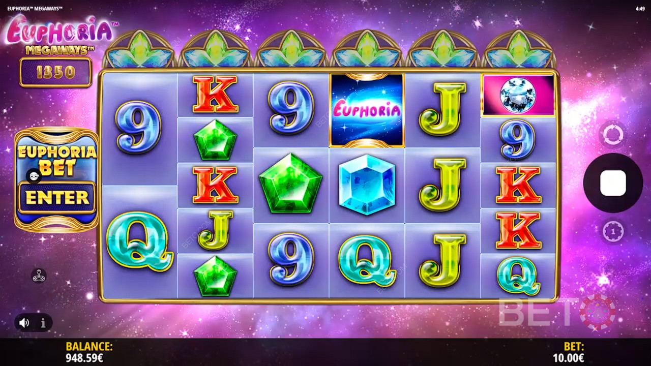 Euphoria Megaways Ανασκόπηση από BETO Slots