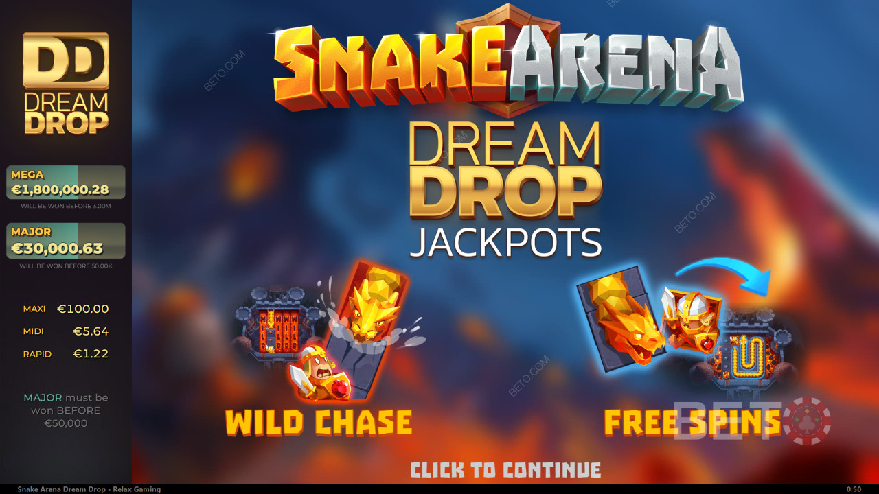 Snake Arena Dream Drop Ανασκόπηση από BETO Slots