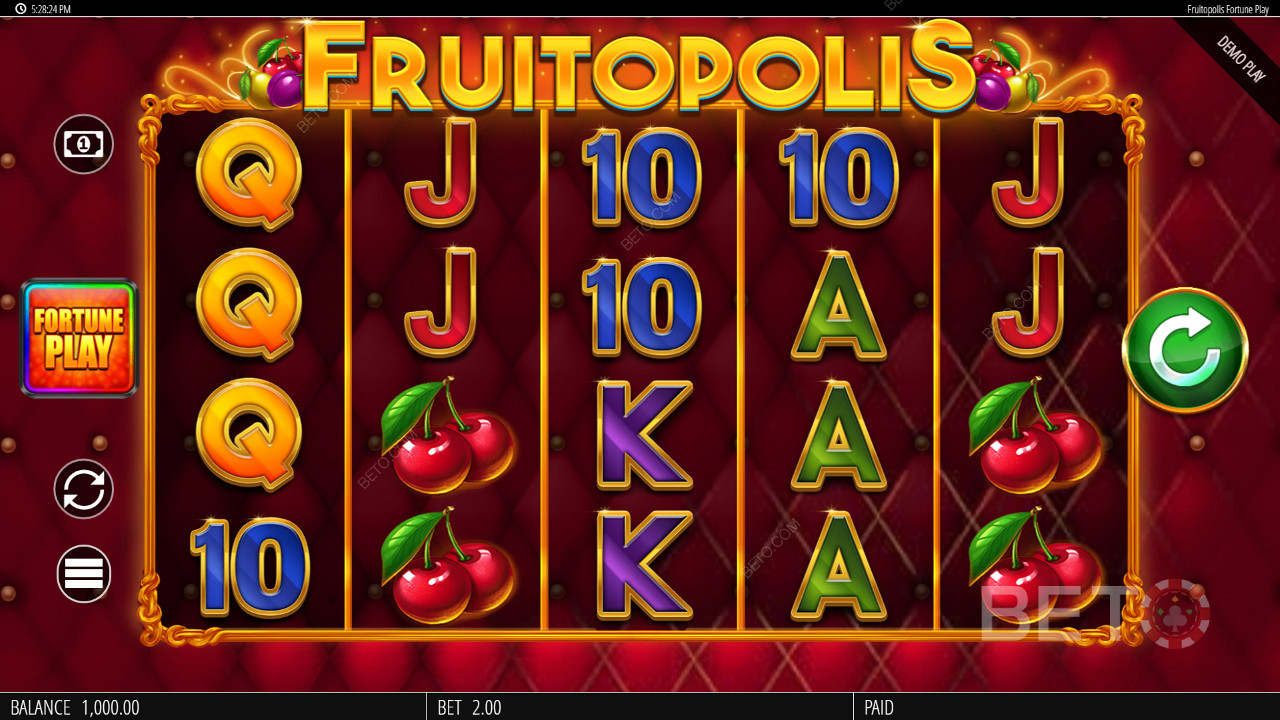 Fruitopolis Fortune Play Δωρεάν Παιχνίδι