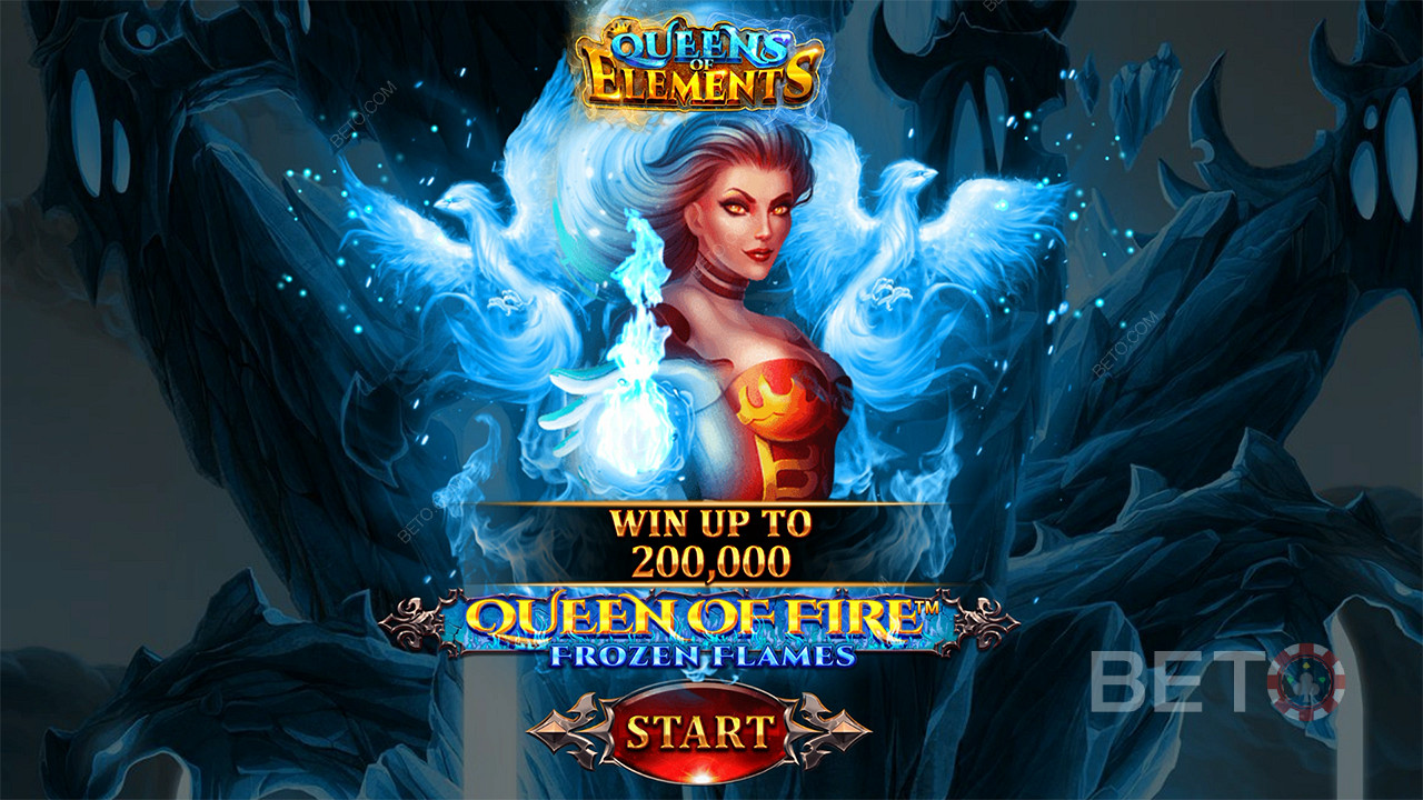 Κερδίστε έως και 2.000 φορές το ποντάρισμά σας στον κουλοχέρη Queen of Fire - Frozen Flames