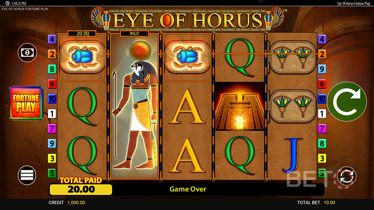 Eye of Horus Fortune Play Δωρεάν Παιχνίδι
