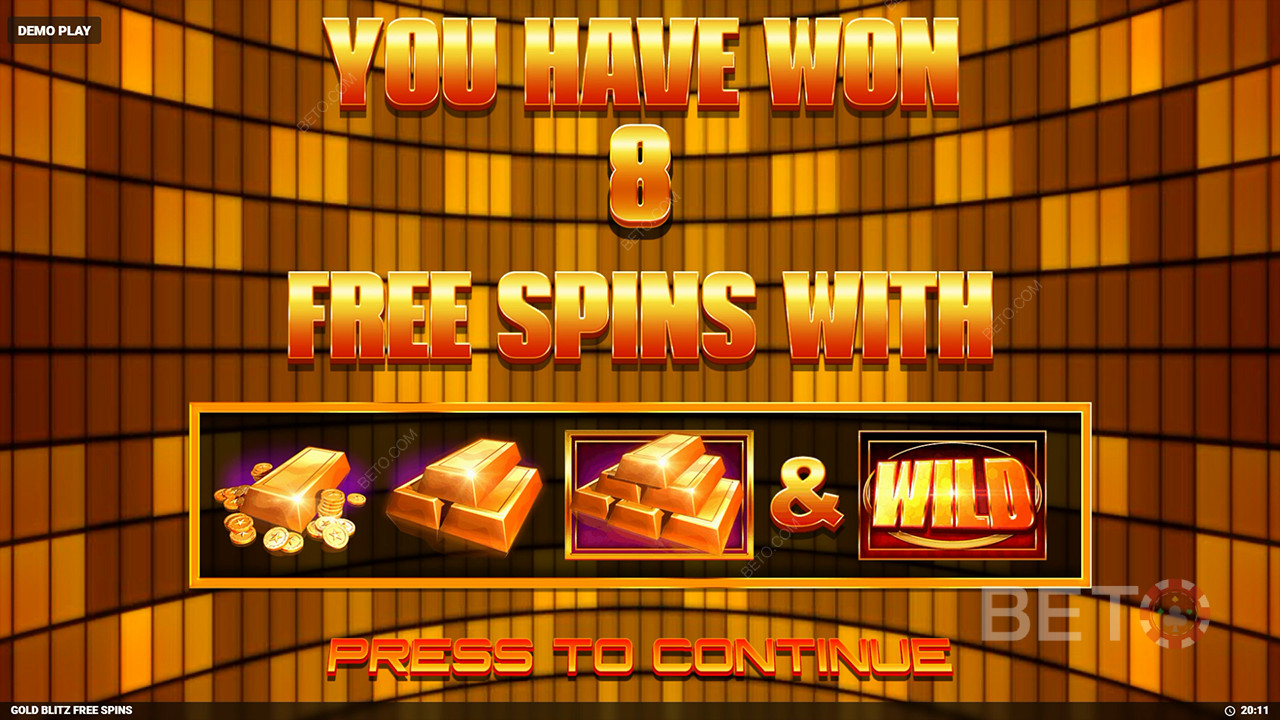 Ετυμηγορία για τον κουλοχέρη Gold Blitz Free Spins