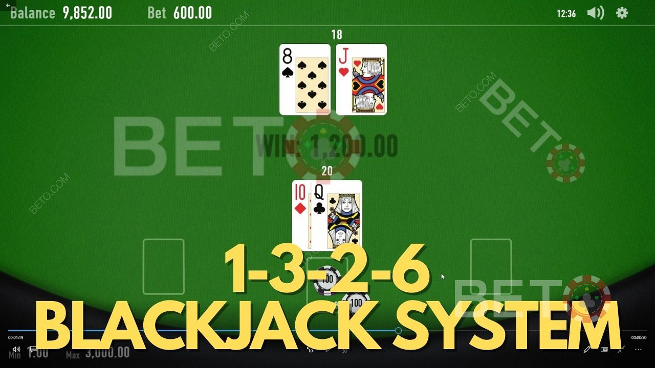 1 3 2 6 Σύστημα στοιχημάτων Blackjack - Πώς να χρησιμοποιήσετε τη στρατηγική