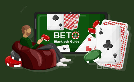 Παίξτε Blackjack. Φύλλο οδηγού και εξαπάτησης.