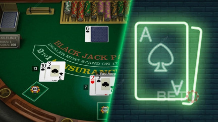 Οι αξίες των καρτών Blackjackjack και οι επιλογές στοιχημάτων είναι ίδιες με ή χωρίς πραγματικούς ντίλερ.