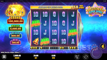 Κουλοχέρης Wild Stacks Super Spins - Δωρεάν Παιχνίδι και Αξιολογήσεις (2025) 